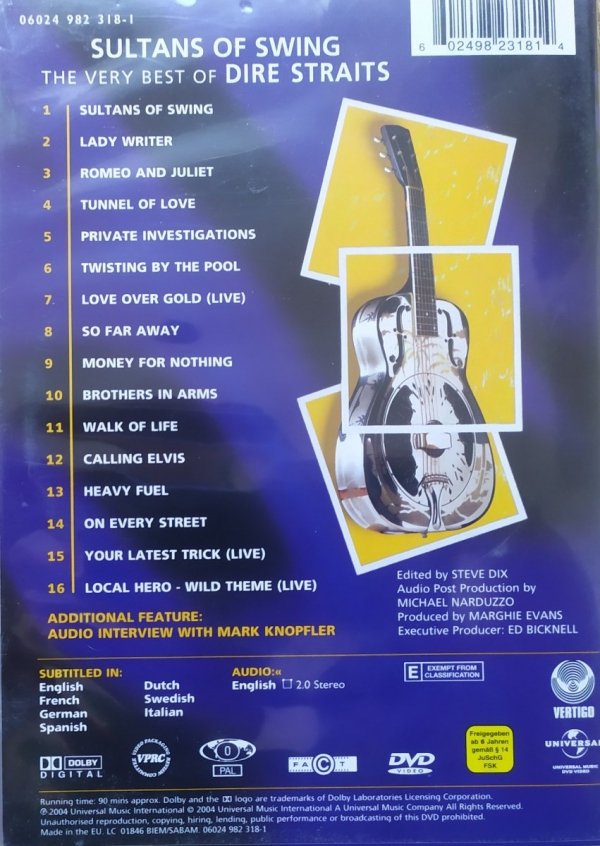 Dire Straits Sultans of Swing. The Very Best of DVD