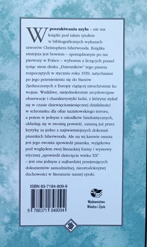 Christopher Isherwood W poszukiwaniu azylu