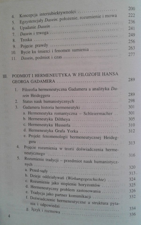 Maciej Potępa • Spór o podmiot w filozofii współczesnej: Hussel-Heidegger-Jaspers-Gadamer