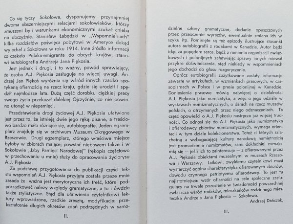 Moje przeżycie. Życiorys Andrzeja Jana Piękosia