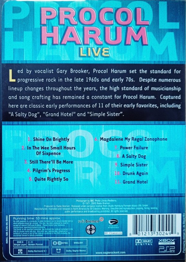 Procol Harum Live DVD