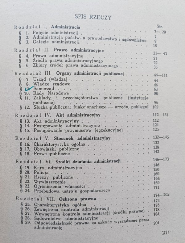 Stanisław Kasznica Polskie prawo administracyjne / 1947