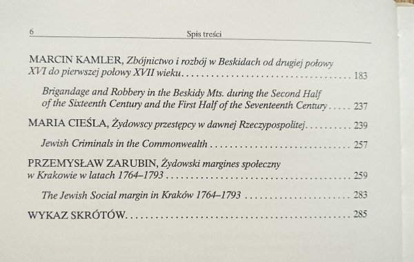 Społeczeństwo staropolskie seria nowa tom II Społeczeństwo a przestępczość