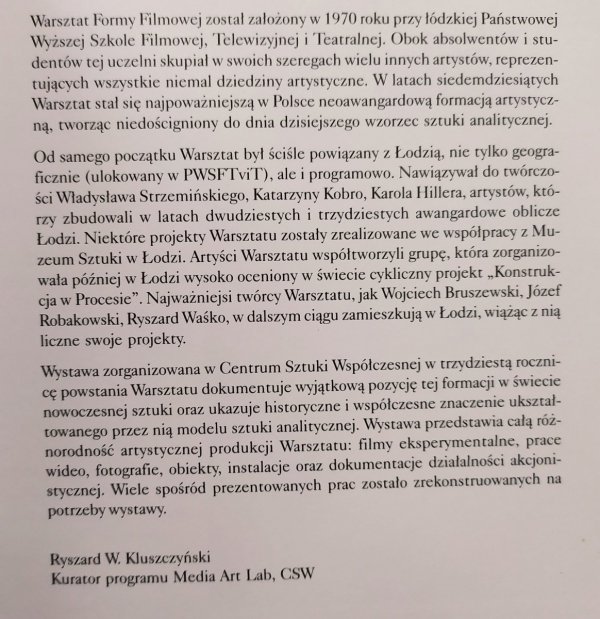Warsztat Formy Filmowej 1970-1977