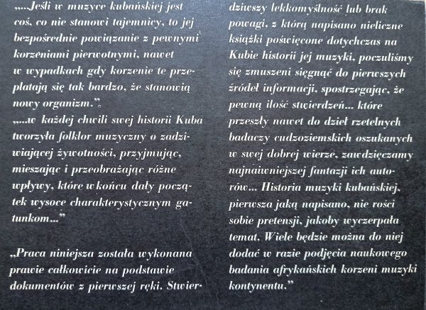 Alejo Carpentier Muzyka na Kubie