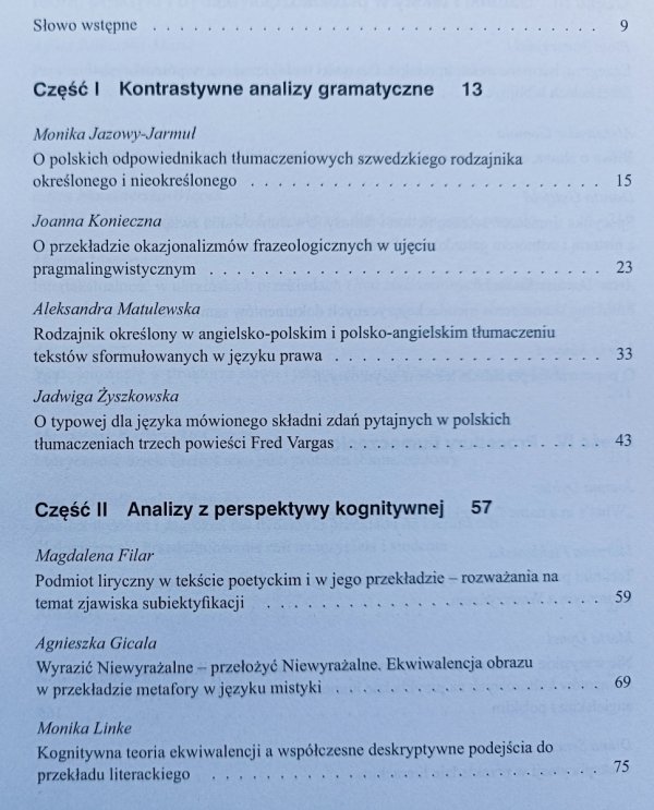 Współczesne kierunki analiz przekładowych. Język a komunikacja 18