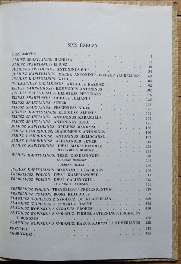 Historycy Cesarstwa Rzymskiego. Żywoty cesarzy od Hadriana do Numeriana