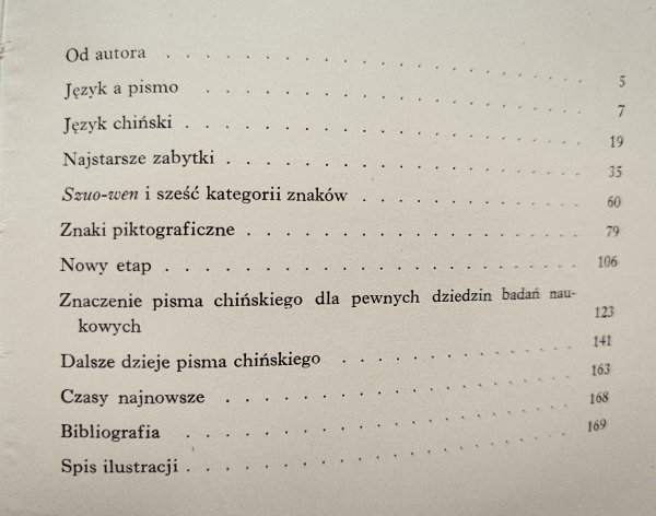 Mieczysław Jerzy Kunstler Pismo chińskie