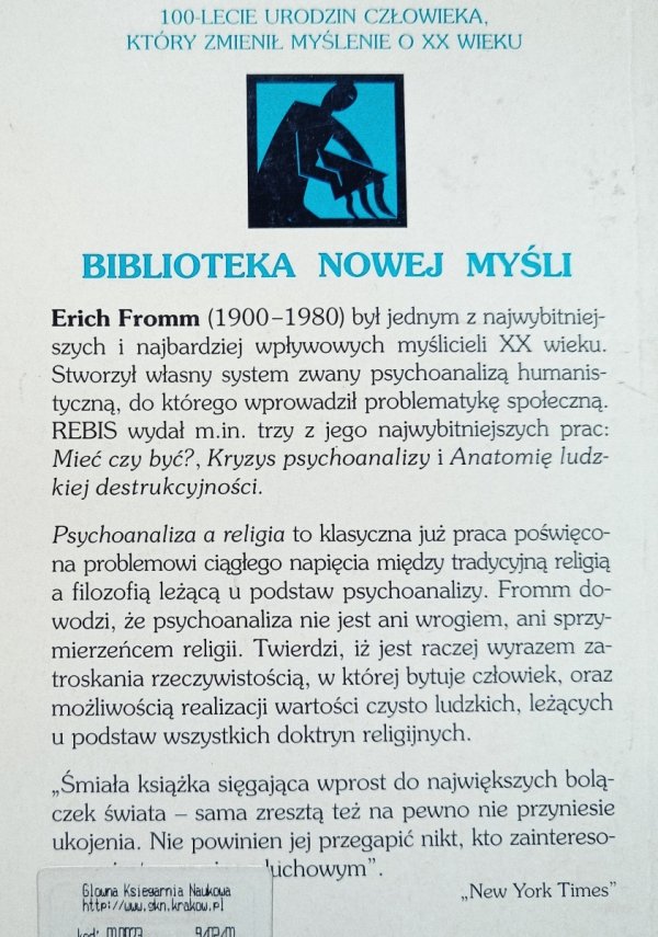 Erich Fromm Psychoanaliza a religia