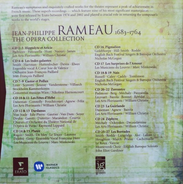 Rameau: The Opera Collection 27CD Box