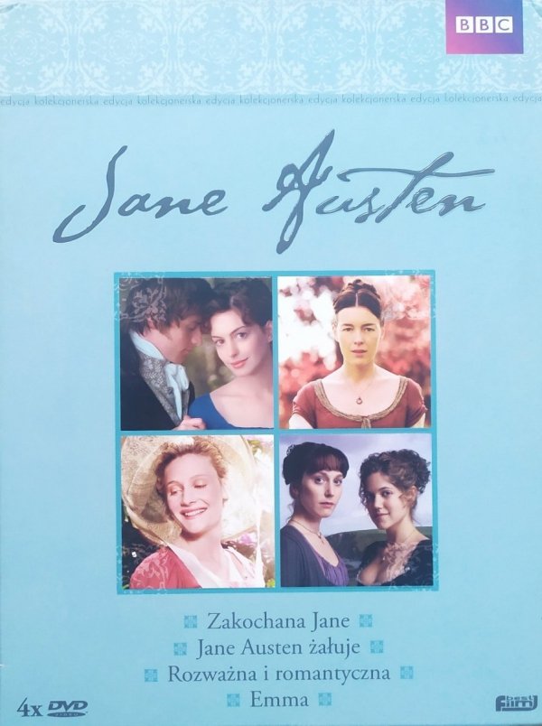 Jane Austen. Zakochana Jane. Jane Austen żałuje. Rozważna i romantyczna. Emma 4DVD BBC