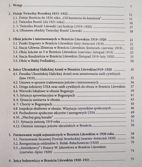 Emilian Wiszka Brześć Litewski. Obozy jeńców i internowanych 1919-1921