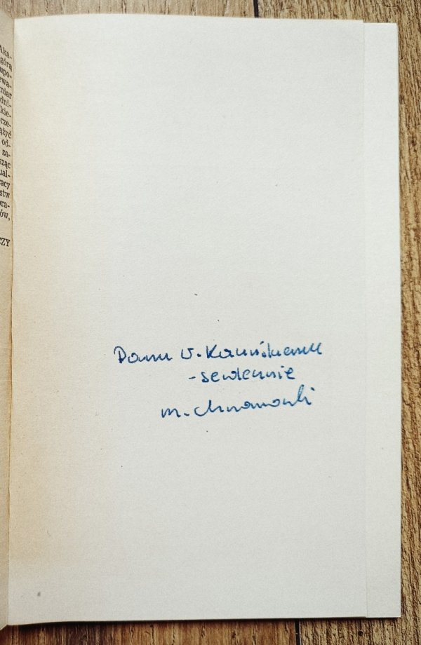 Maciej Chrzanowski Twórczość literacka Andrzeja Bursy / dedykacja autorska