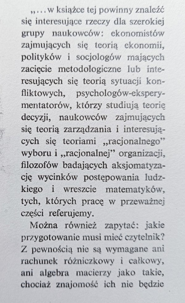 R. Duncan Luce, Howard Raiffa Gry i decyzje