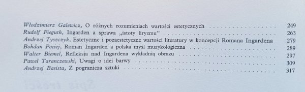 W kręgu filozofii Romana Ingardena