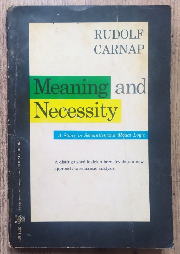 Rudolf Carnap Meaning and Necessity