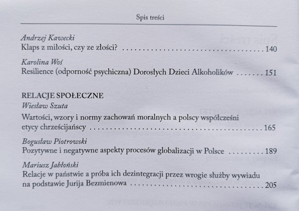 Człowiek i jego relacje w perspektywie życia codziennego