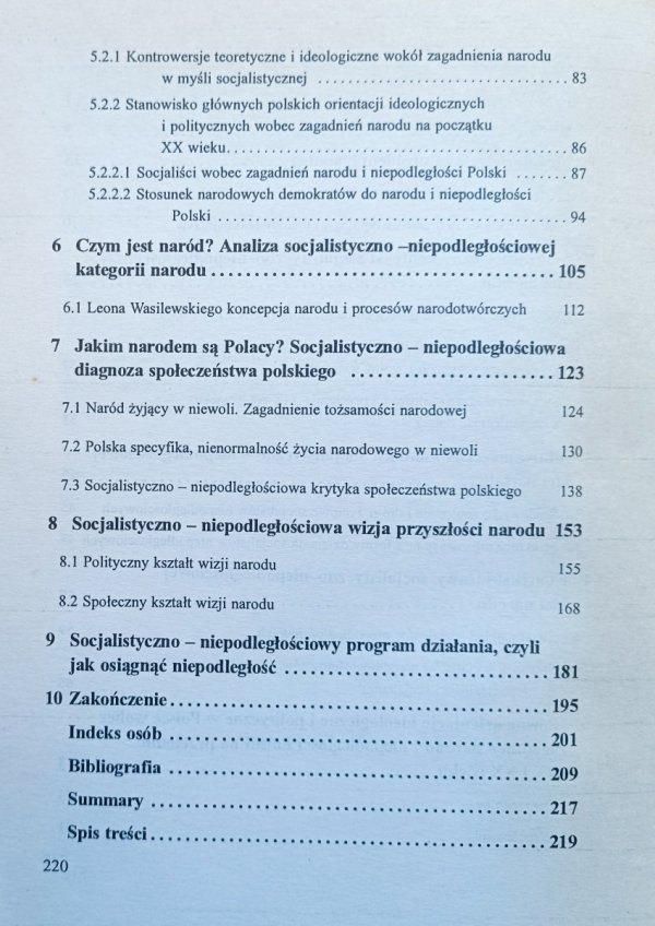 Piotr Górski Socjalistyczno-niepodległościowa idea narodu polskiego 1908-1914