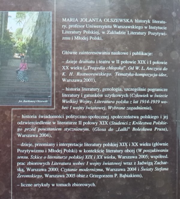 Maria Jolanta Olszewska Heroizm ludzkiego istnienia