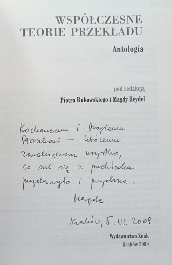 Współczesne teorie przekładu. Antologia