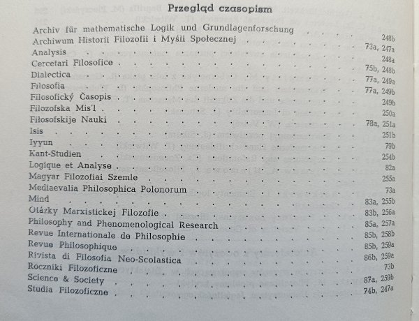 Ruch Filozoficzny tom XXIII za rok 1964/65