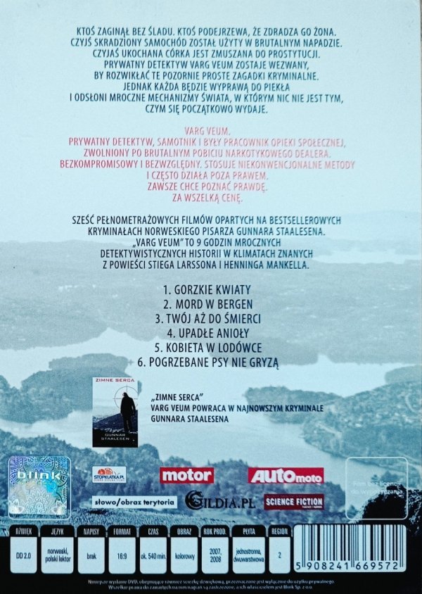 Instynkt wilka. Varg Veum 3DVD [6 filmów]