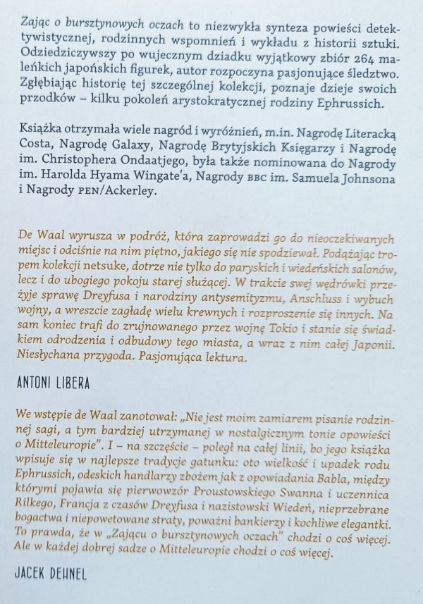Edmund de Waal Zając o bursztynowych oczach