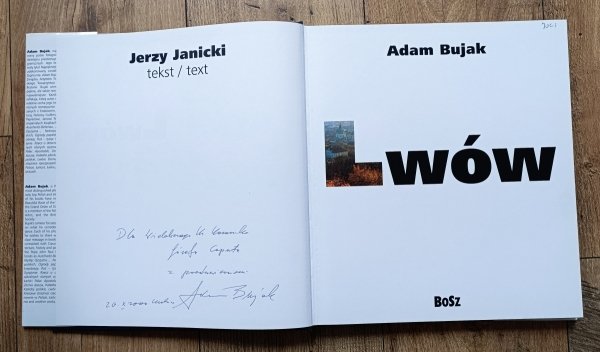 Adam Bujak Lwów [album] [dedykacja autorska]