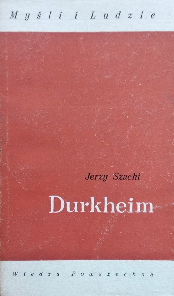 Jerzy Szacki • Durkheim 