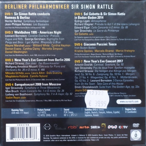Berliner Philharmoniker &amp; Sir Simon Rattle Essence of an Era 7DVD