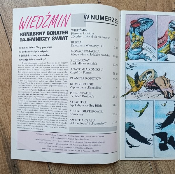 Komiks zeszyt 20 nr 2/1993 / Wiedźmin