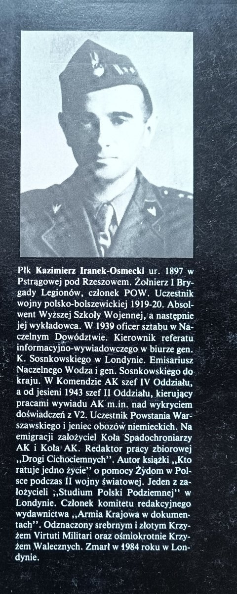 Kazimierz Iranek-Osmecki Emisariusz Antoni