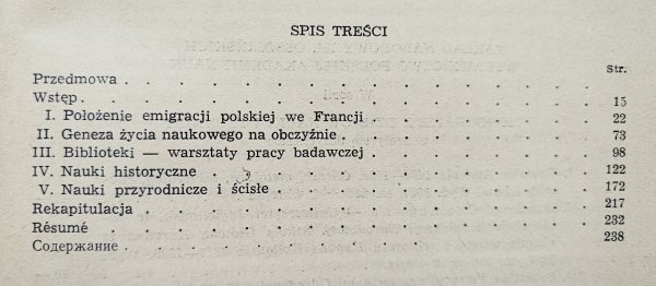 Polski emigracyjny ośrodek naukowy we Francji w latach 1831-1872
