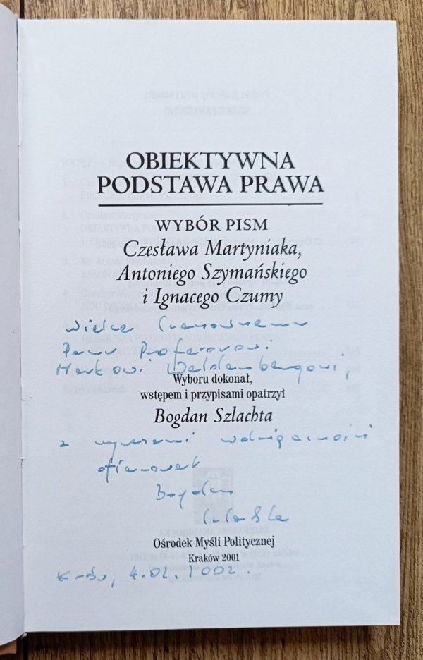 Obiektywna podstawa prawa