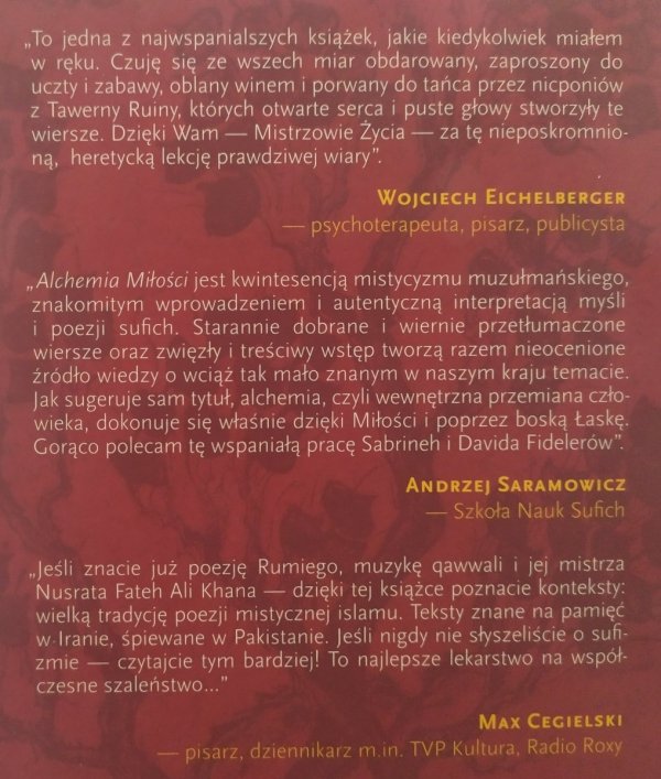 Alchemia miłości. Wybór myśli sufickich