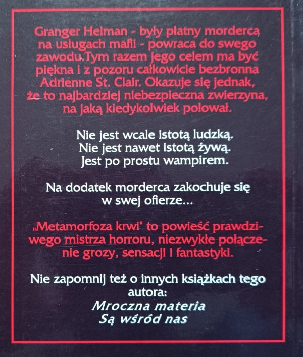 Garfield Reeves-Stevens Metamorfoza krwi