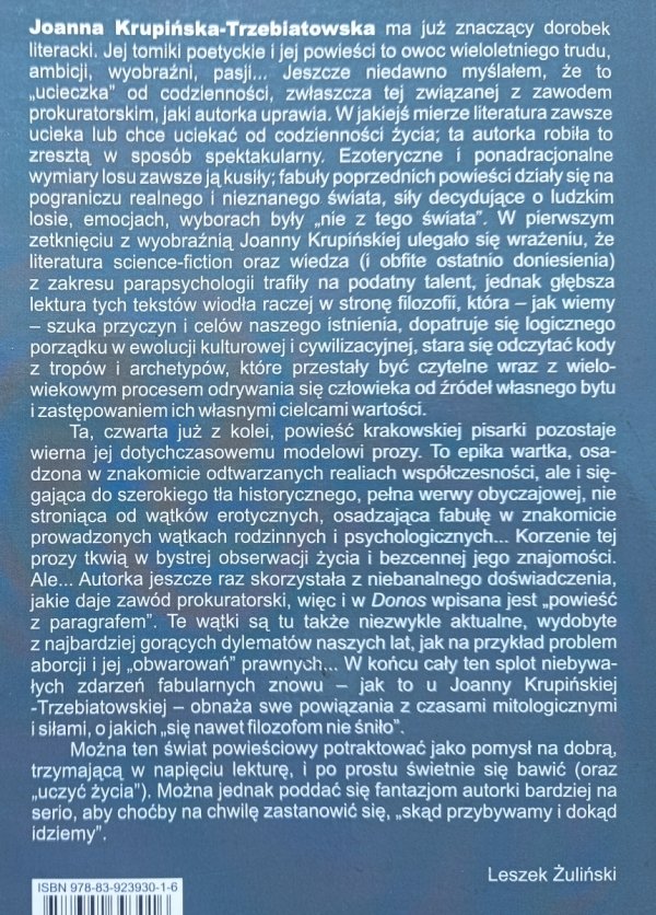 Joanna Krupińska-Trzebiatowska Donos / dedykacja autorska