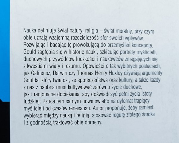 Stephen Jay Gould Skały wieków. Nauka i religia w pełni życia