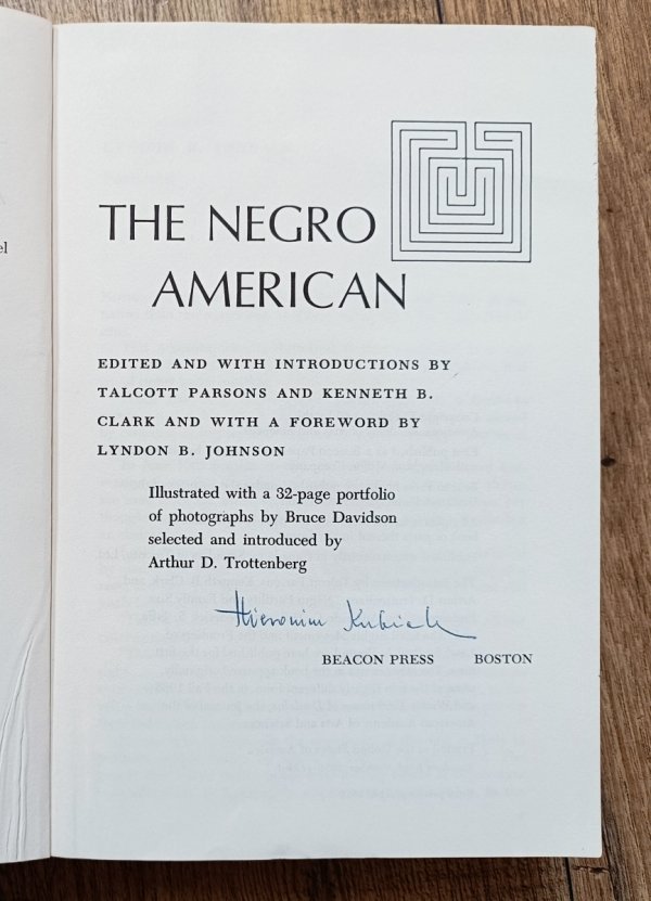 Talcott Parsons, Kenneth Clark The Negro American