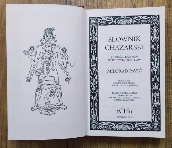 Milorad Pavić Słownik chazarski. Powieść-leksykon. Egzemplarz męski