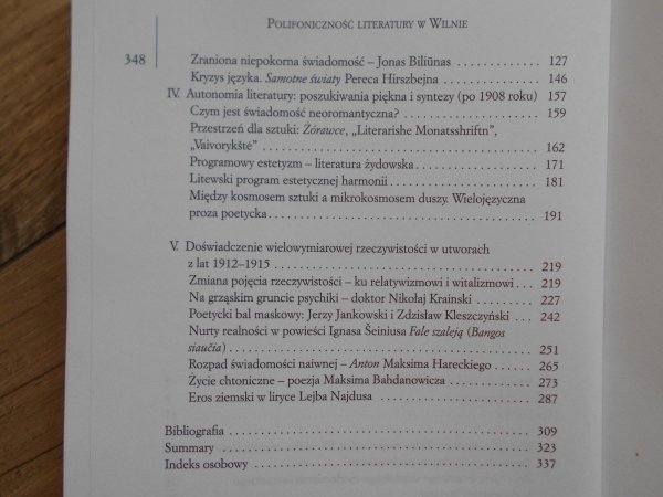 Mindaugas Kvietkauskas • Polifonia literatury w Wilnie okresu wczesnego modernizmu 1904-1915