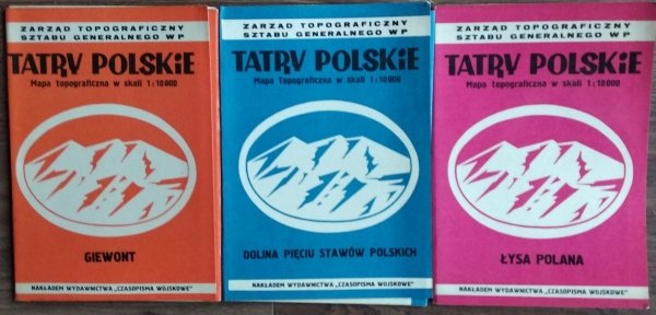 Tatry Polskie • Mapy topograficzne [komplet]