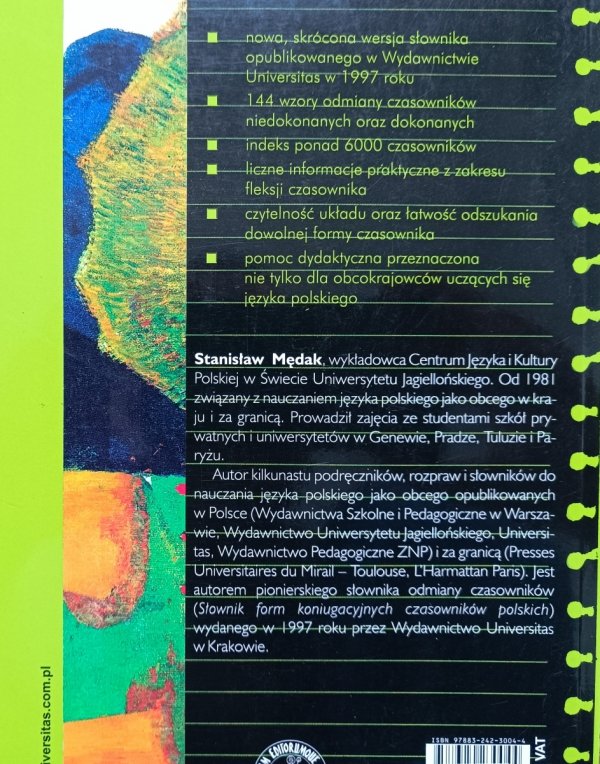 Stanisław Mędak Słownik form koniugacyjnych czasowników polskich
