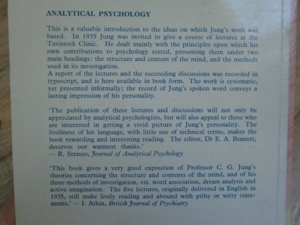 C.G. Jung • Analytical Psychology: Its Theory and Practice (The Tavistock Lectures)