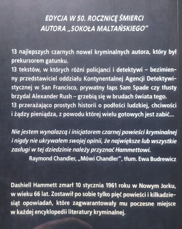 Dashiell Hammett Miejskie historie