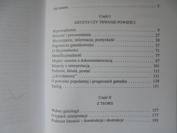 Kazimierz Bartoszyński • Kryzys czy trwanie powieści. Studia literaturoznawcze [Derrida, Gadamer, Jauss, Eco, Kundera]