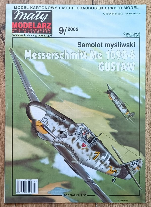Mały Modelarz 9/2002 / Samolot myśliwski Messerschmitt Me 190G-6 Gustaw