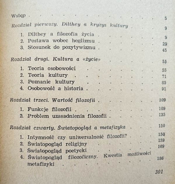 Zbigniew Kuderowicz Światopogląd a życie u Diltheya
