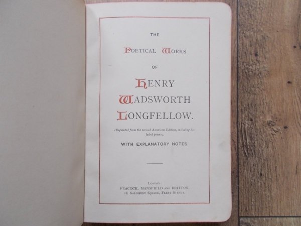 The Poetical Works of Henry Wadsworth Longfellow [1882]
