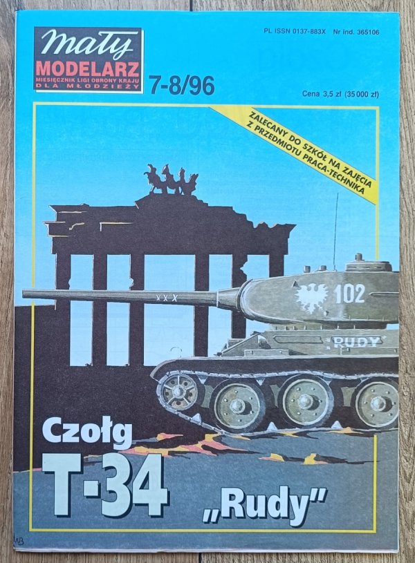 Mały Modelarz 7-8/96 Czołg T-34 Rudy